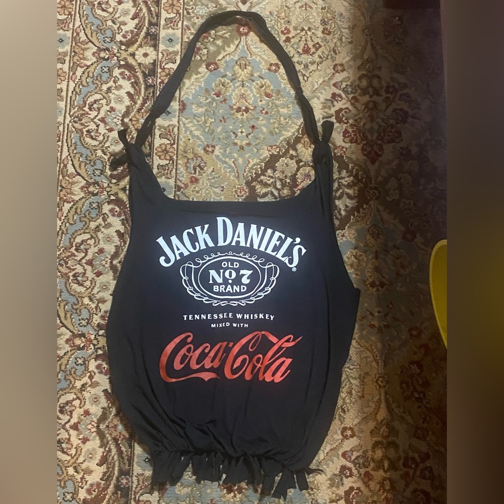Jack Daniels and Coca-Cola T-shirt tote